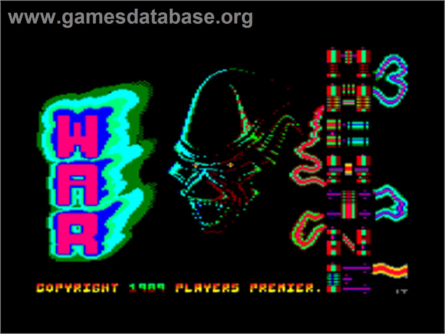 War Machine - Amstrad CPC - Artwork - Title Screen