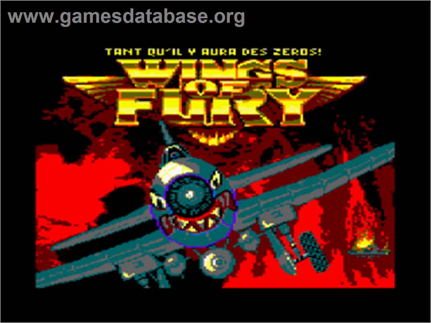 Wings of Fury - Amstrad CPC - Artwork - Title Screen