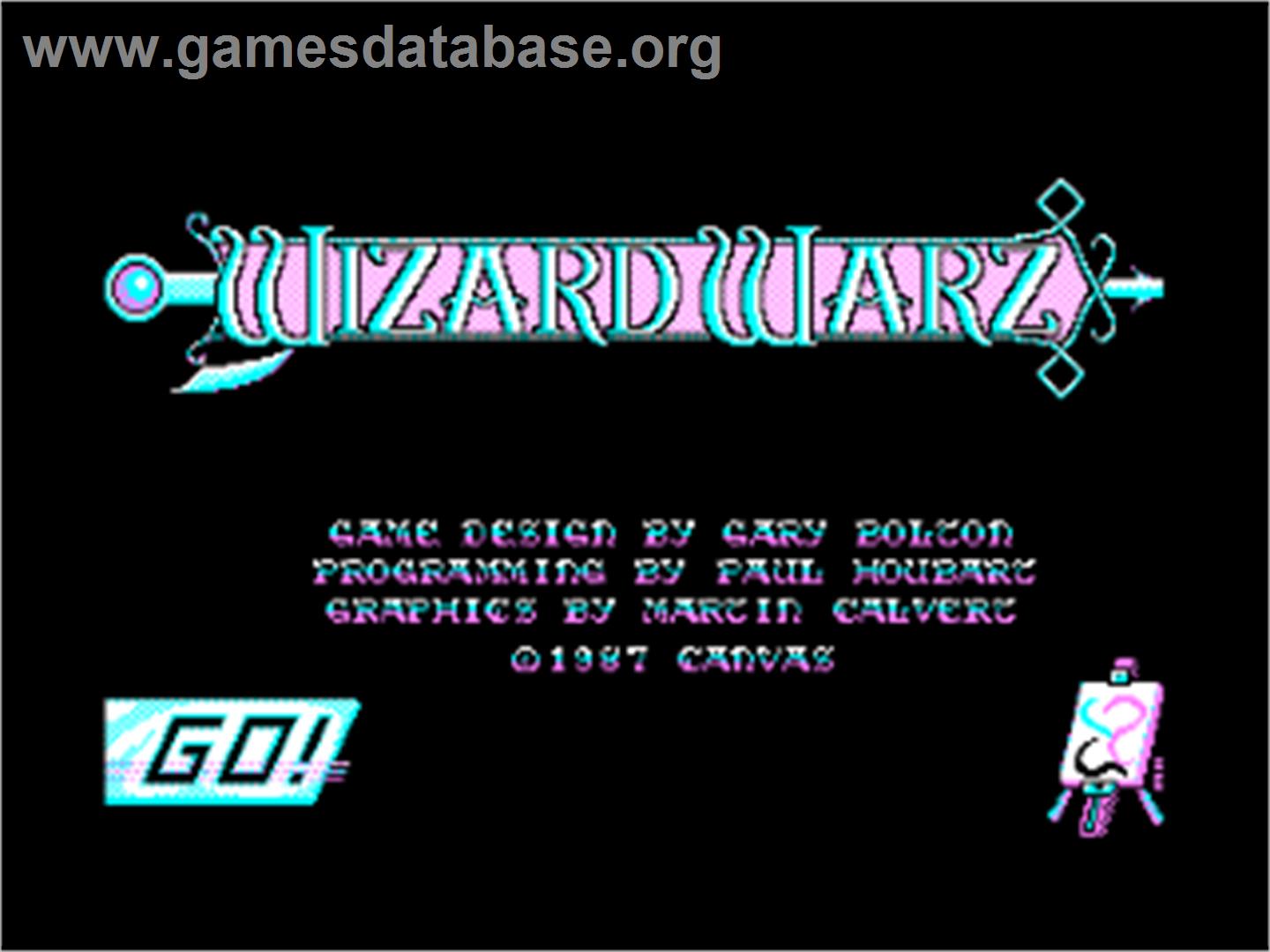 Wizard Warz - Amstrad CPC - Artwork - Title Screen
