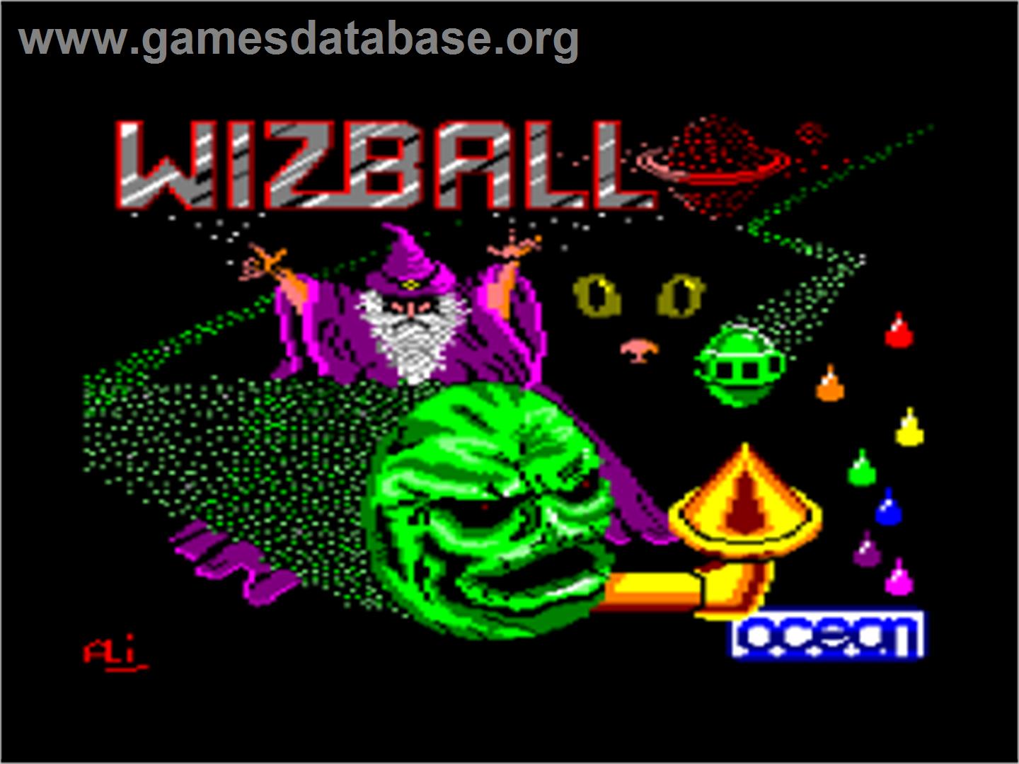 Wizball - Amstrad CPC - Artwork - Title Screen