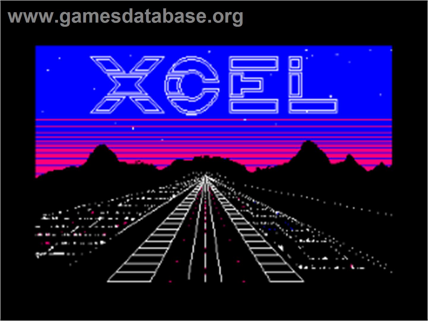 Xcel - Amstrad CPC - Artwork - Title Screen