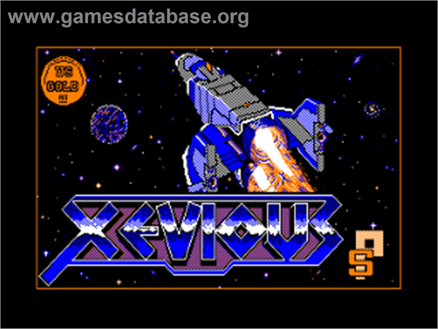 Xevious - Amstrad CPC - Artwork - Title Screen