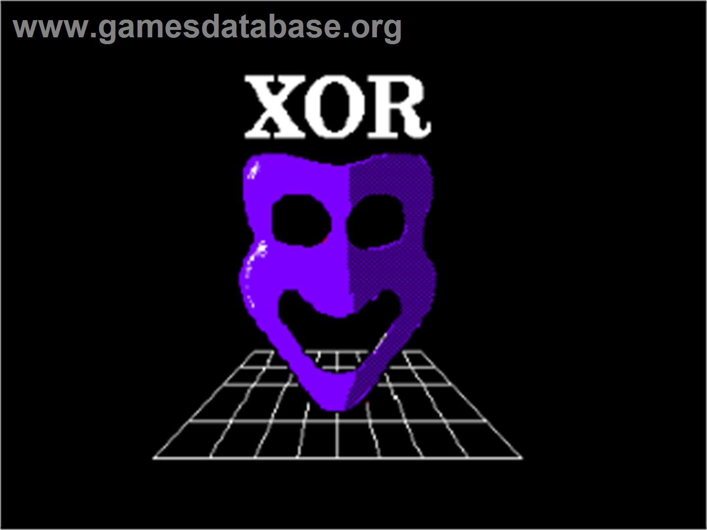 Xor - Amstrad CPC - Artwork - Title Screen