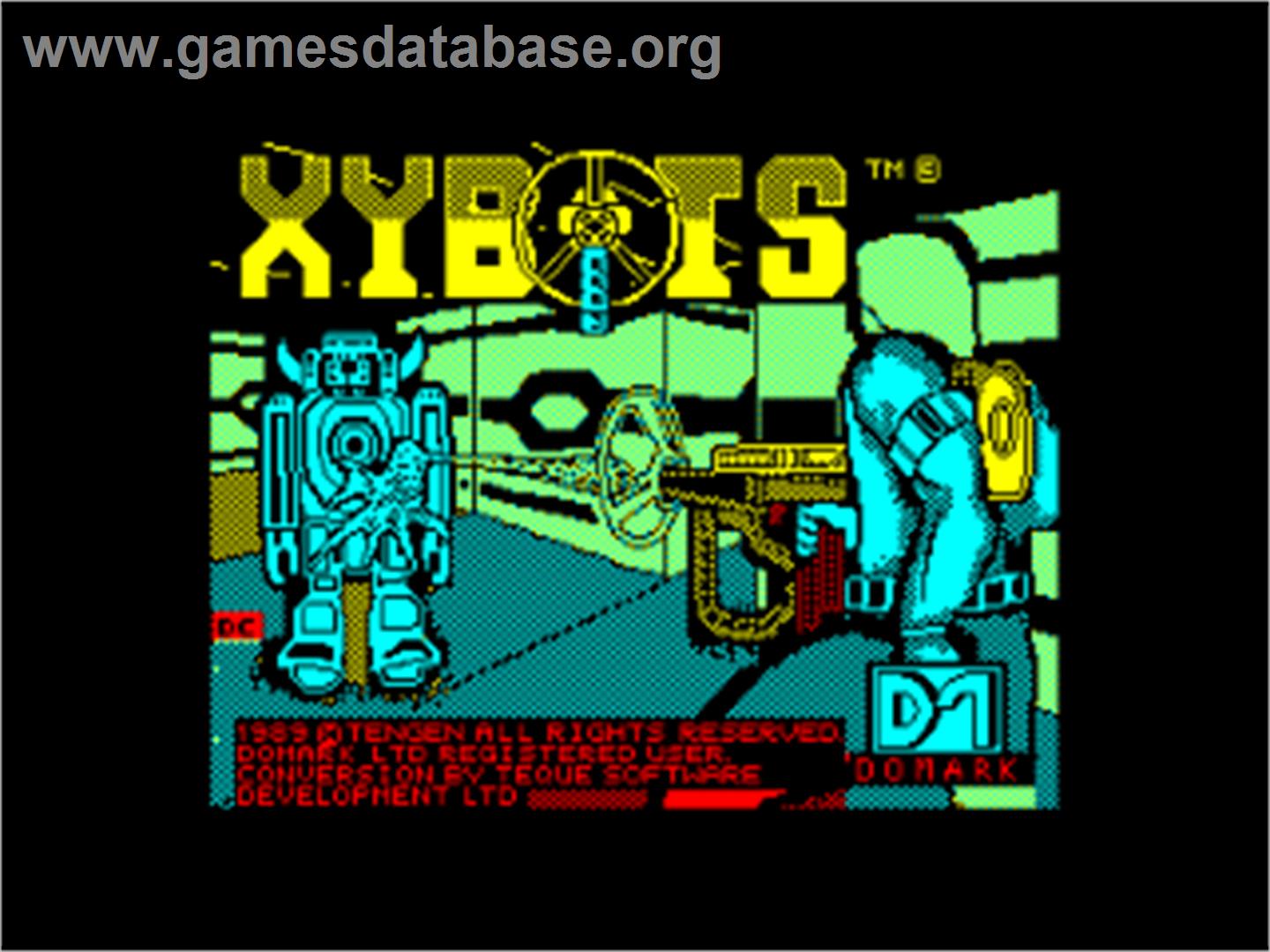 Xybots - Amstrad CPC - Artwork - Title Screen