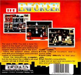 Box back cover for Enforcer, The on the Amstrad GX4000.