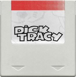 Cartridge artwork for Dick Tracy on the Amstrad GX4000.