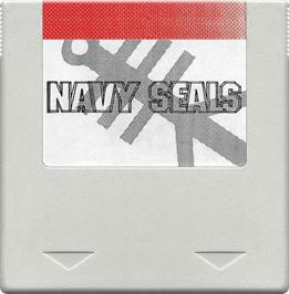 Cartridge artwork for Navy Seals on the Amstrad GX4000.