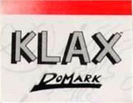 Top of cartridge artwork for Klax on the Amstrad GX4000.