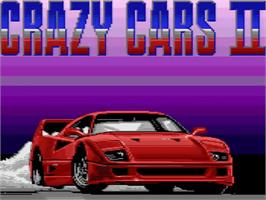 Title screen of Crazy Cars II on the Amstrad GX4000.