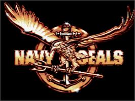 Title screen of Navy Seals on the Amstrad GX4000.
