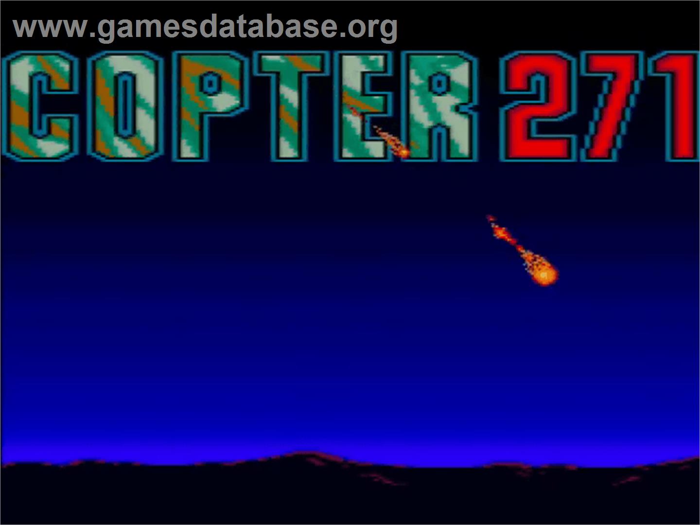 Copter 271 - Amstrad GX4000 - Artwork - Title Screen