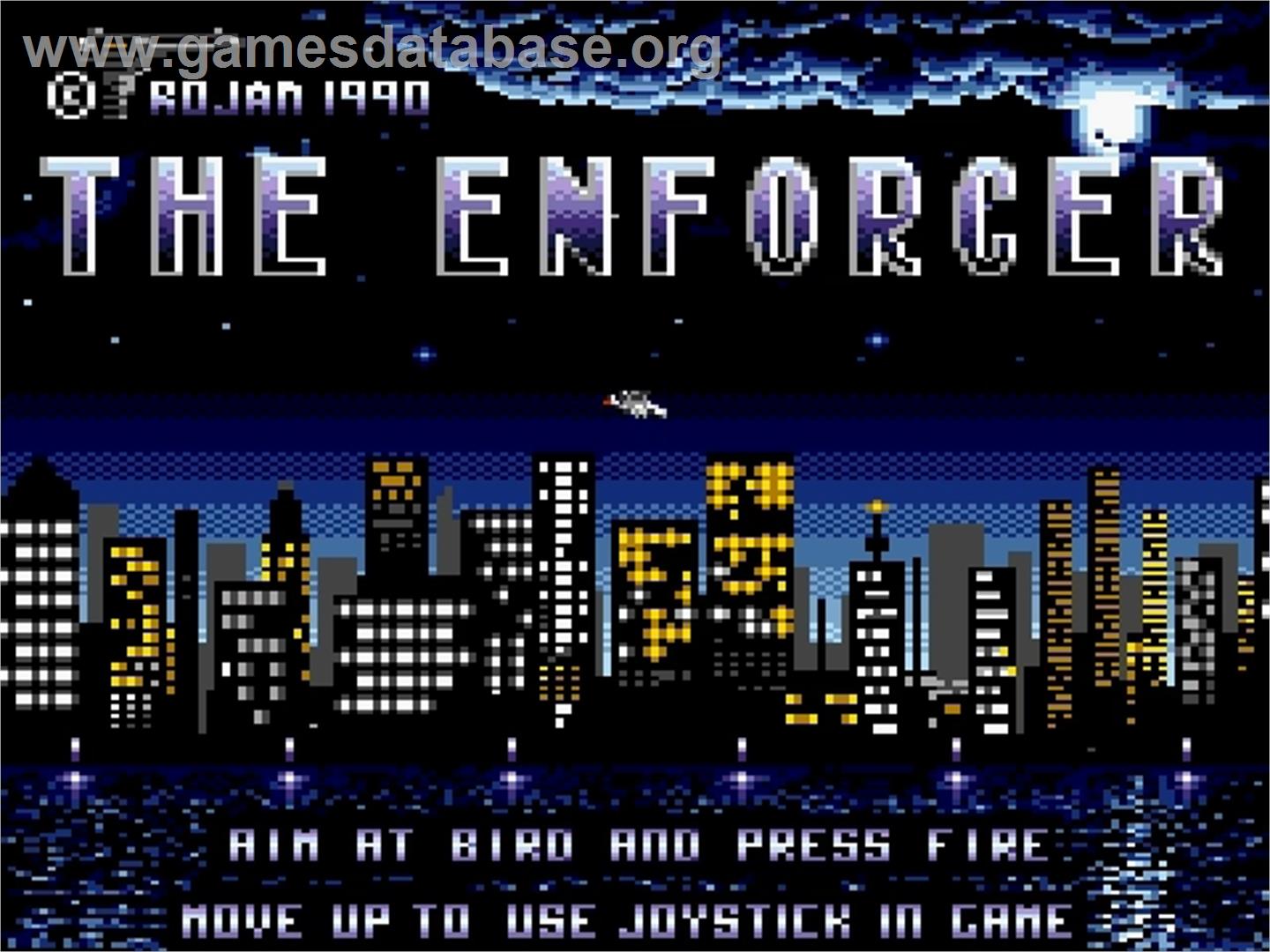 Enforcer, The - Amstrad GX4000 - Artwork - Title Screen