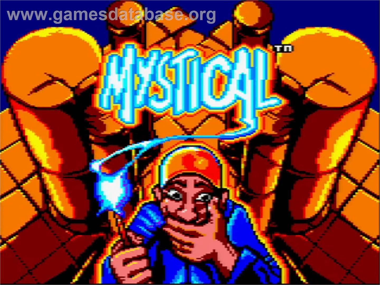 Mystical - Amstrad GX4000 - Artwork - Title Screen