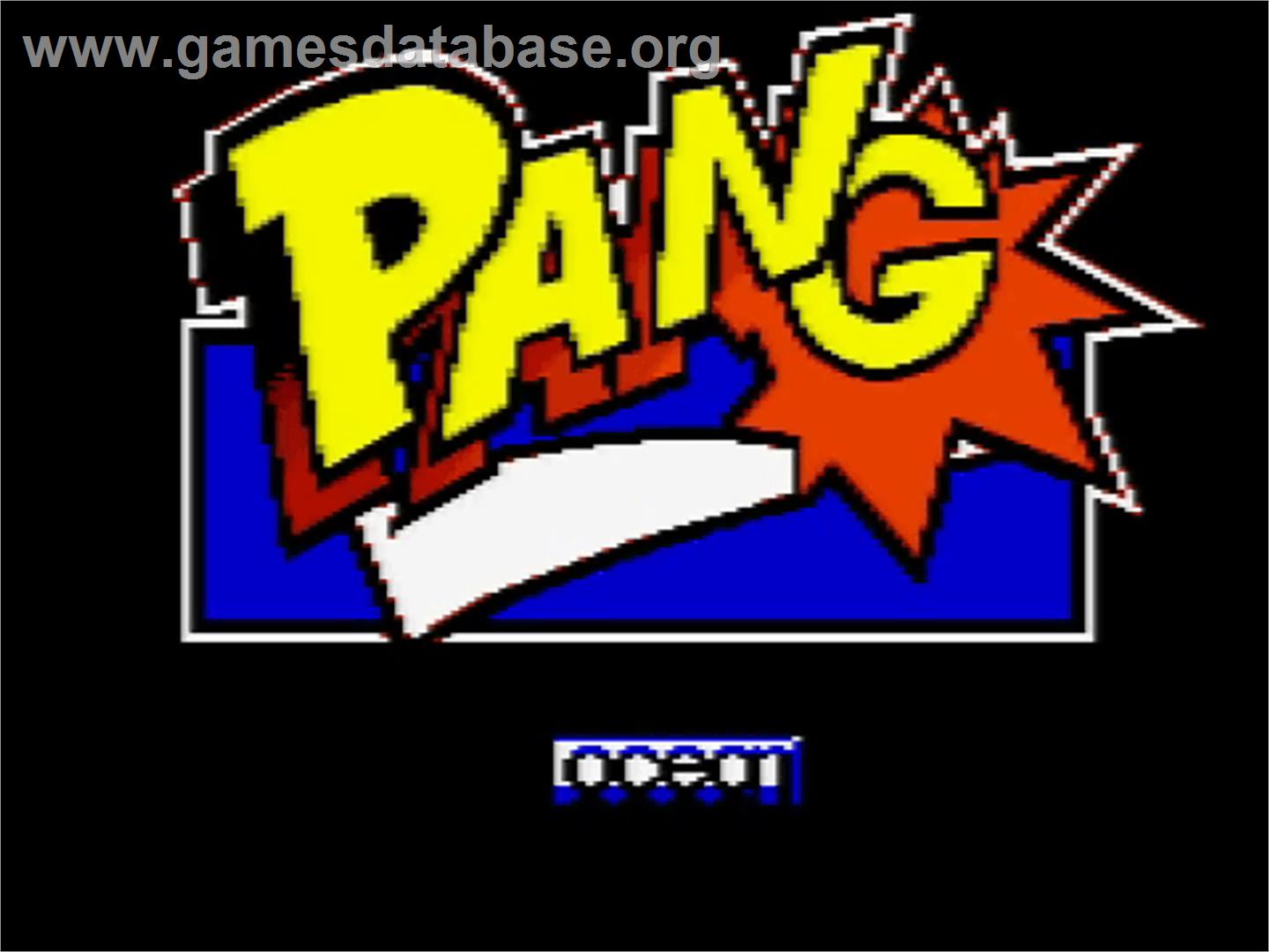Pang - Amstrad GX4000 - Artwork - Title Screen