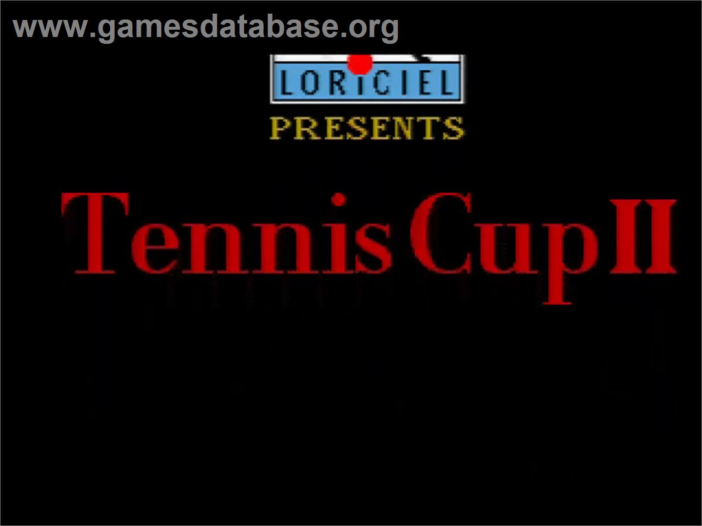 Tennis Cup II - Amstrad GX4000 - Artwork - Title Screen