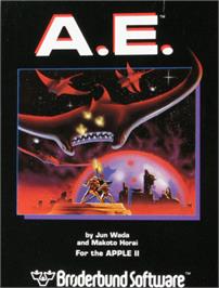 Box cover for A.E. on the Apple II.