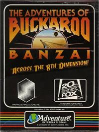 Box cover for Adventures of Buckaroo Banzai Across the Eighth Dimension on the Apple II.