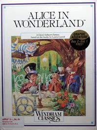 Box cover for Alice in Wonderland on the Apple II.