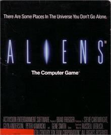 Box cover for Aliens on the Apple II.