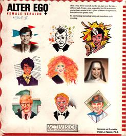 Box cover for Alter Ego on the Apple II.