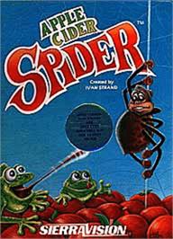 Box cover for Apple Cider Spider on the Apple II.