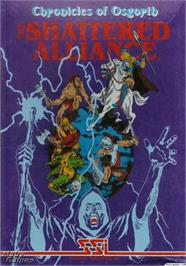 Box cover for Chronicles of Osgorth: The Shattered Alliance on the Apple II.