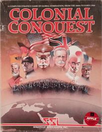 Box cover for Colonial Conquest on the Apple II.