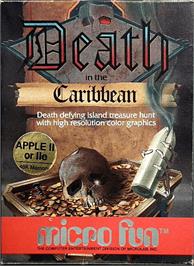 Box cover for Death in the Caribbean on the Apple II.