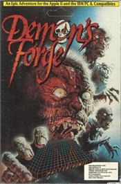 Box cover for Demon's Forge on the Apple II.