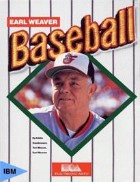 Box cover for Earl Weaver Baseball on the Apple II.