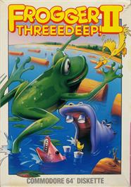 Box cover for Frogger 2: Three Deep on the Apple II.