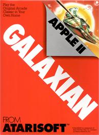 Box cover for Galaxian on the Apple II.