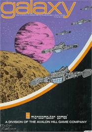 Box cover for Galaxy on the Apple II.