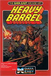 Box cover for Heavy Barrel on the Apple II.