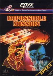 Box cover for Impossible Mission on the Apple II.
