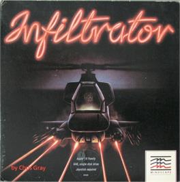 Box cover for Infiltrator on the Apple II.