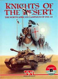 Box cover for Knights of the Desert: The North African Campaign of 1941-1943 on the Apple II.