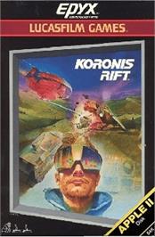 Box cover for Koronis Rift on the Apple II.