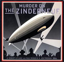 Box cover for Murder on the Zinderneuf on the Apple II.