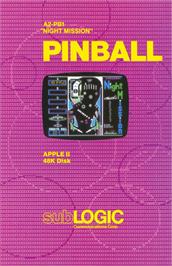 Box cover for Night Mission Pinball on the Apple II.