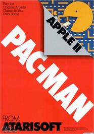 Box cover for Pac-Man on the Apple II.