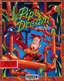 Box cover for Pipe Dream on the Apple II.