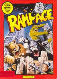Box cover for Rampage on the Apple II.