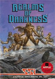 Box cover for Realms of Darkness on the Apple II.