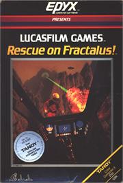Box cover for Rescue on Fractalus on the Apple II.