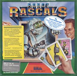 Box cover for Robot Rascals on the Apple II.