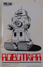 Box cover for Robot War on the Apple II.