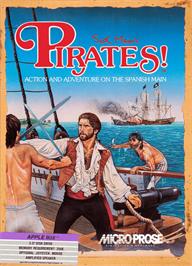 Box cover for Sid Meier's Pirates on the Apple II.