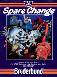 Box cover for Spare Change on the Apple II.