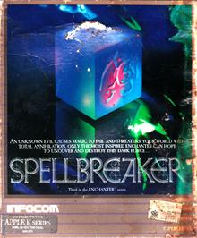 Box cover for Spellbreaker on the Apple II.